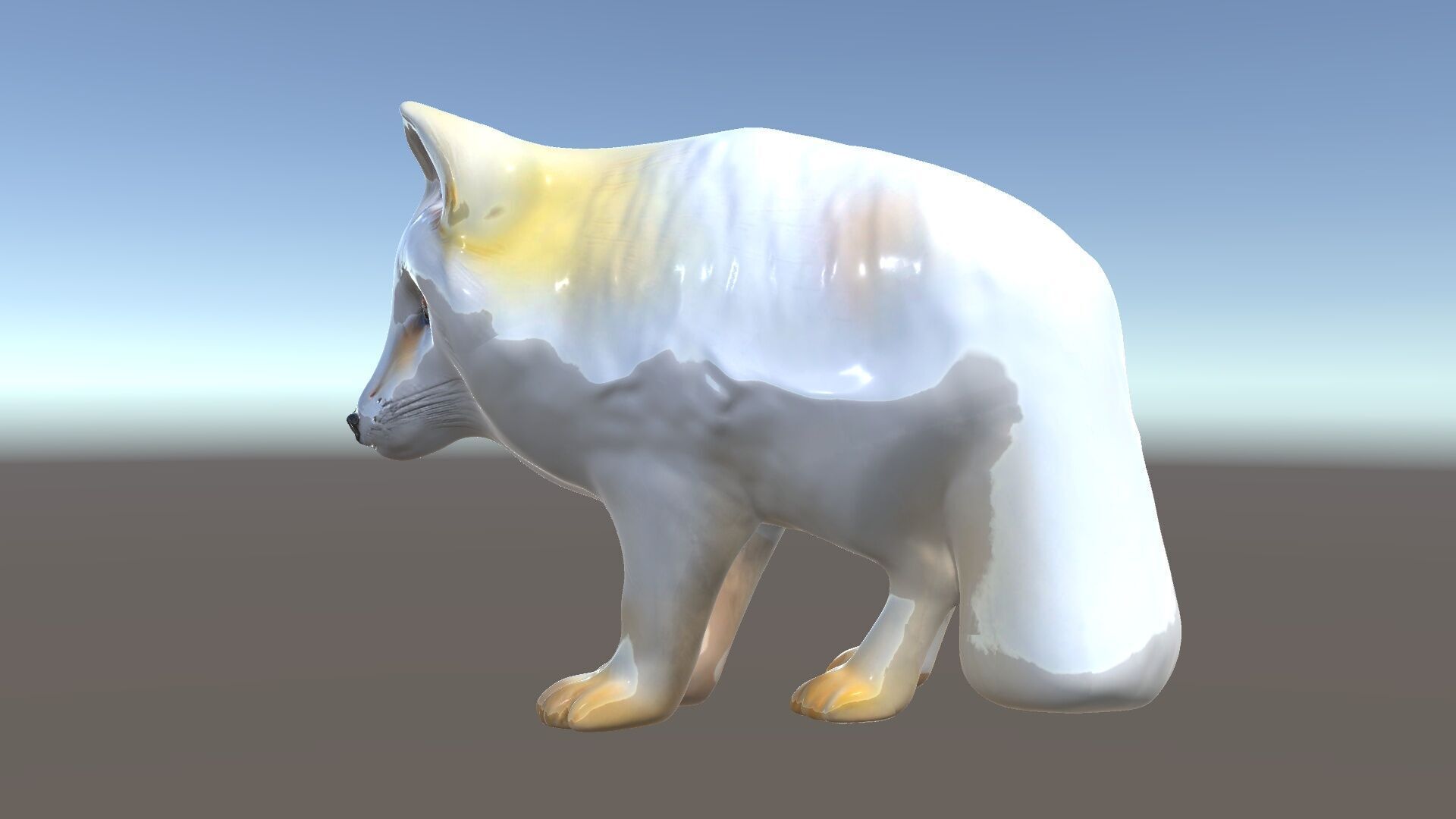 Arctic Fox D Model Pack Low-poly 3D model_6