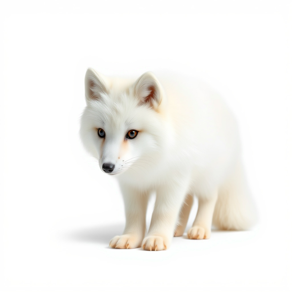 Arctic Fox D Model Pack Low-poly 3D model_3