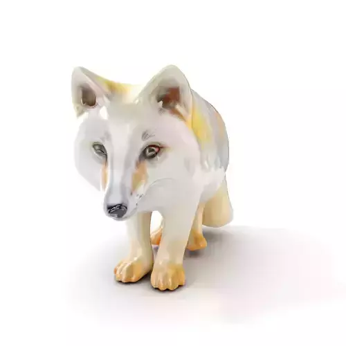 Arctic Fox D Model Pack Low-poly 3D model