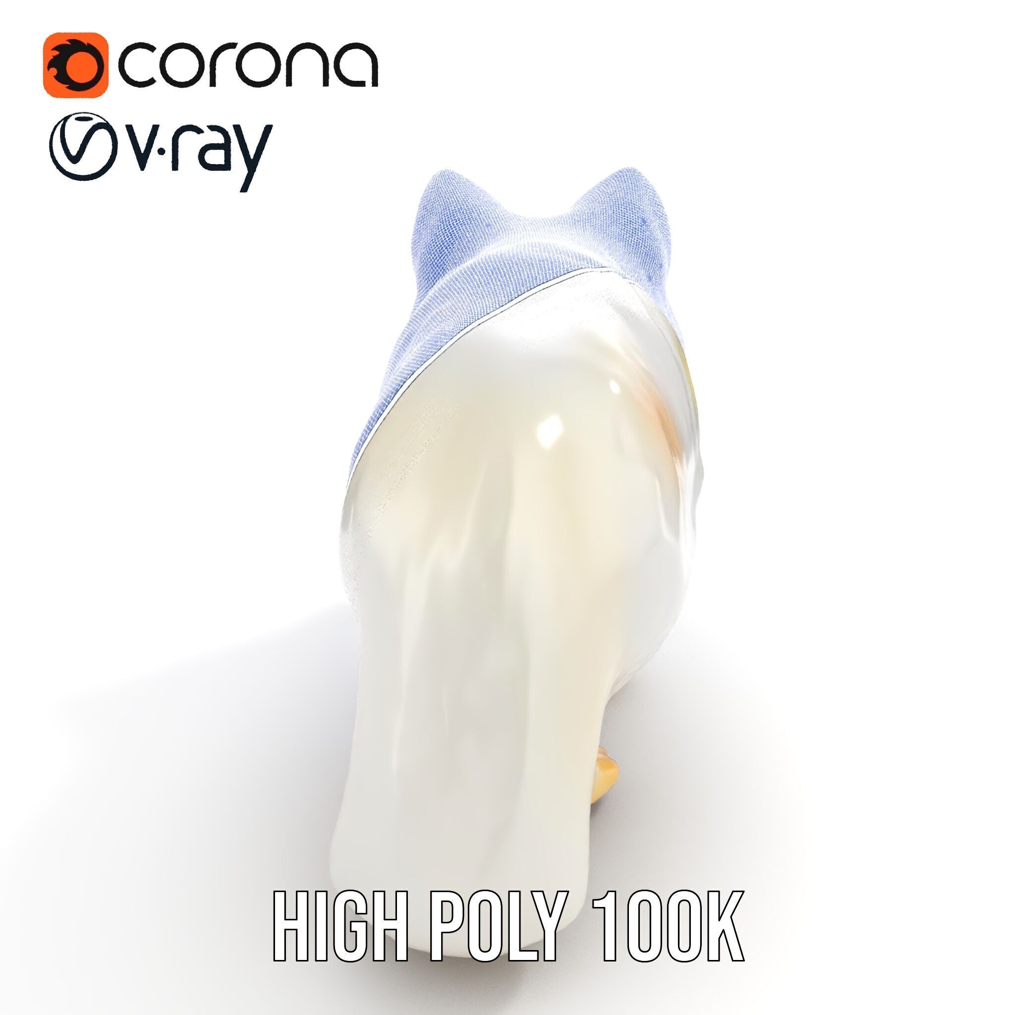 Arctic Fox D Model Pack Low-poly 3D model_39