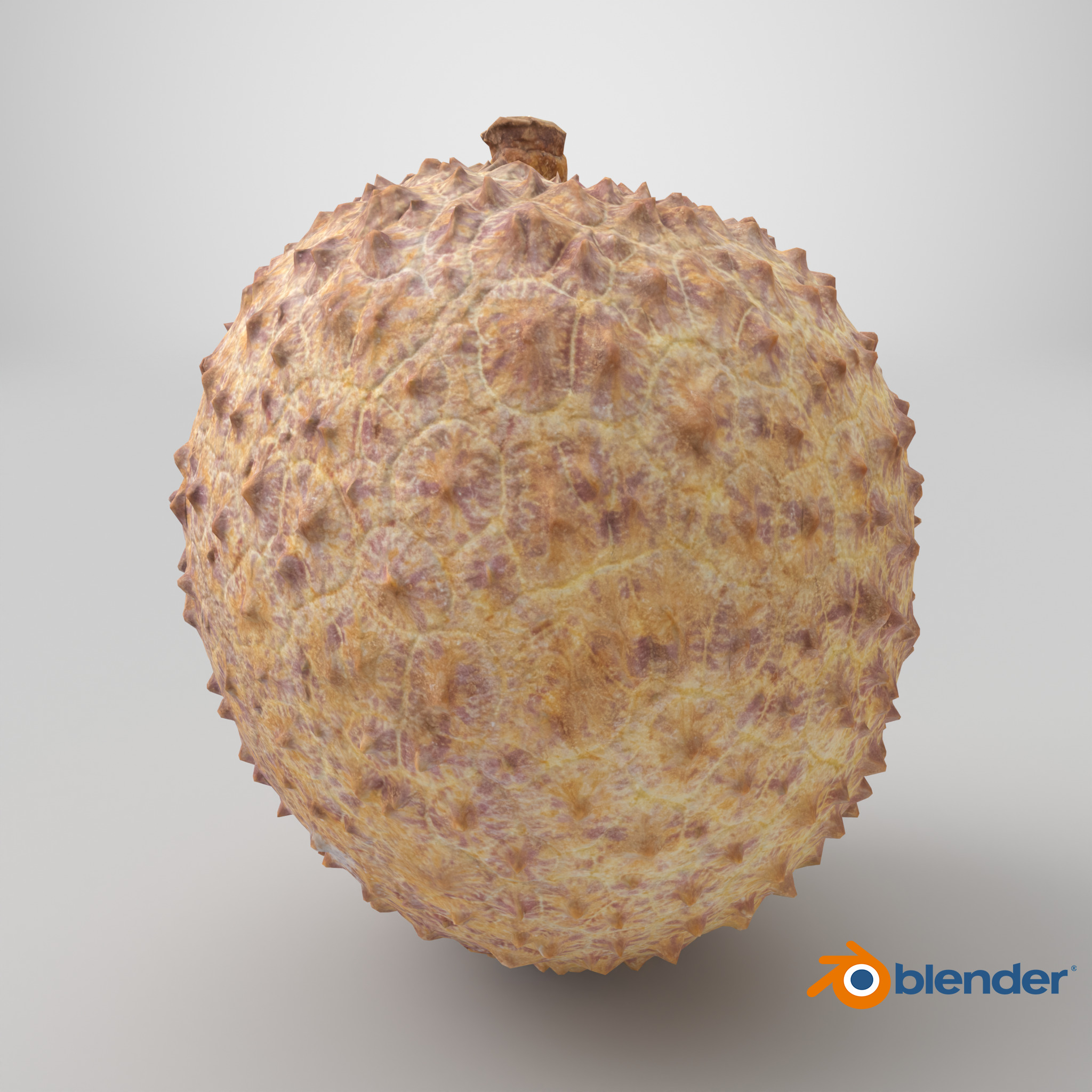 Lychee 001 Low-poly 3D model_6