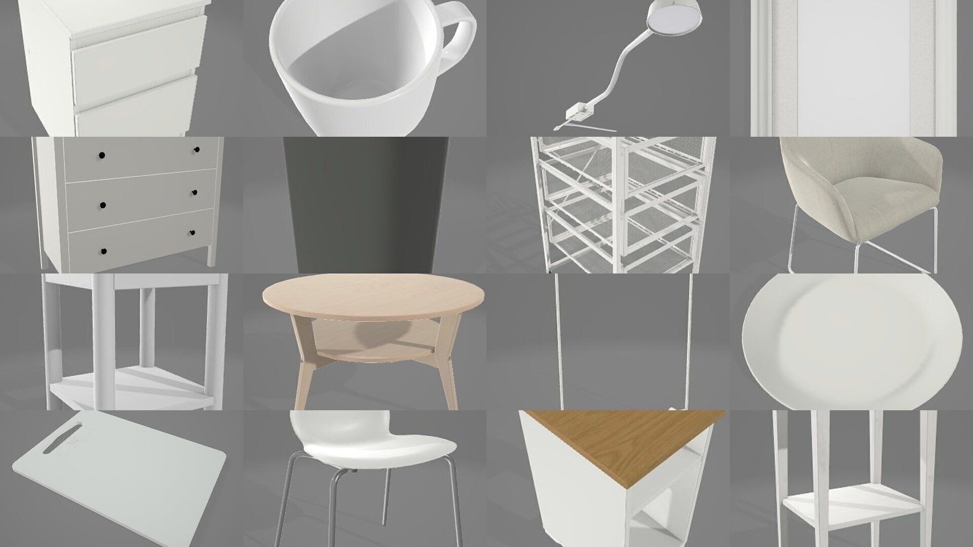 100 Home Interior Designs objects 3D Model Collection_5