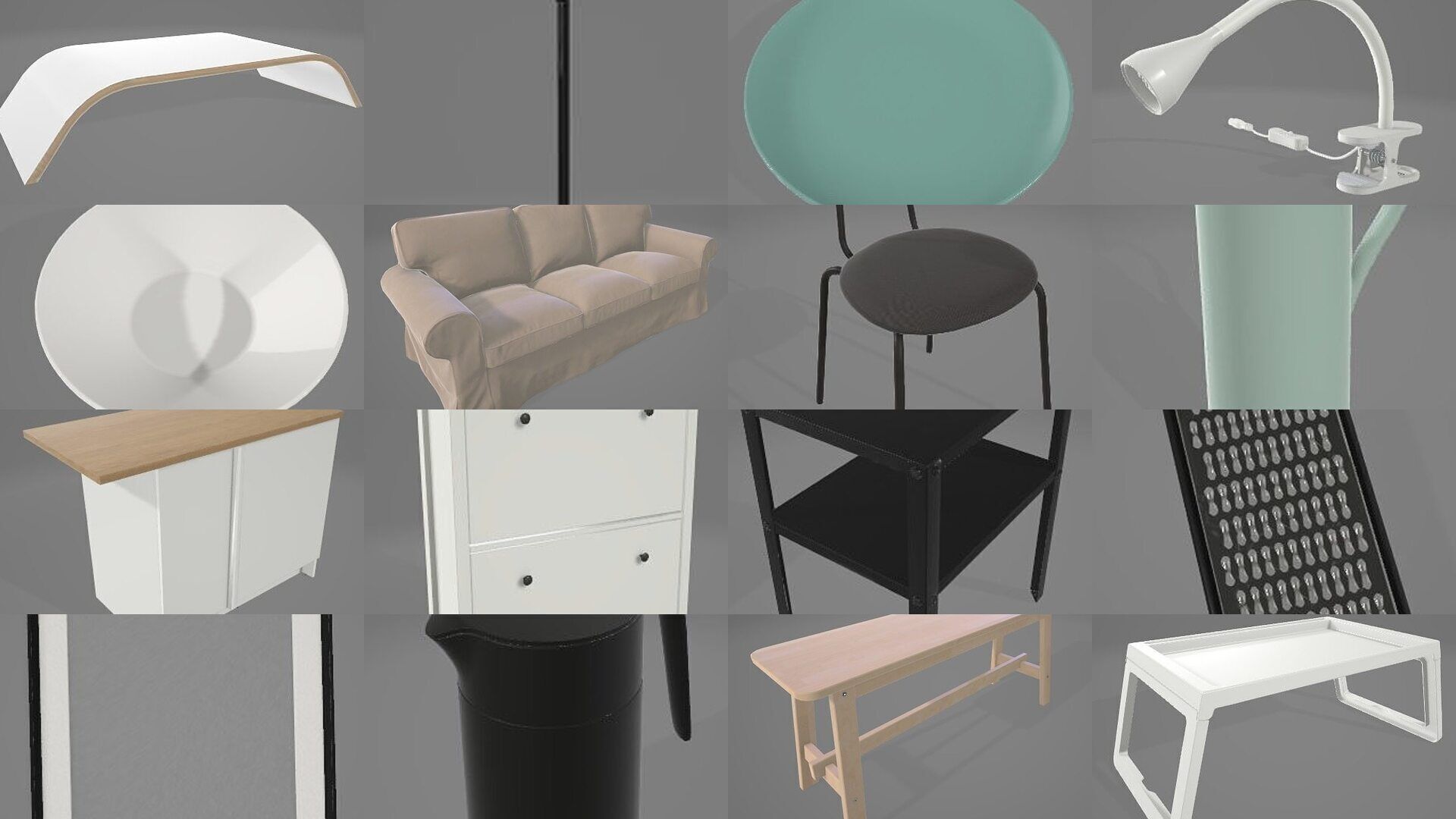 100 Home Interior Designs objects 3D Model Collection_7