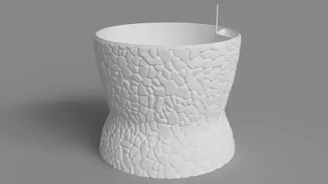 Self-Watering Flower Pot with Float Valve 3D Print Model Size L 3D print model