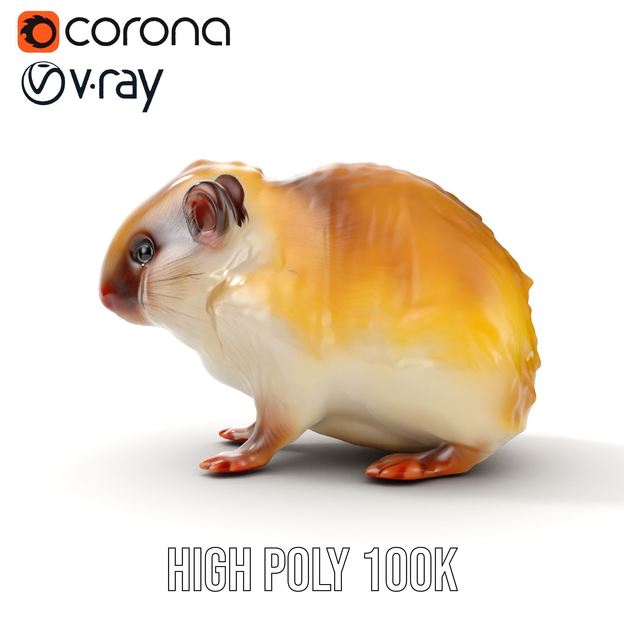 Cute Animal Model Pack for D Rendering and Game Development Low-poly 3D model_33