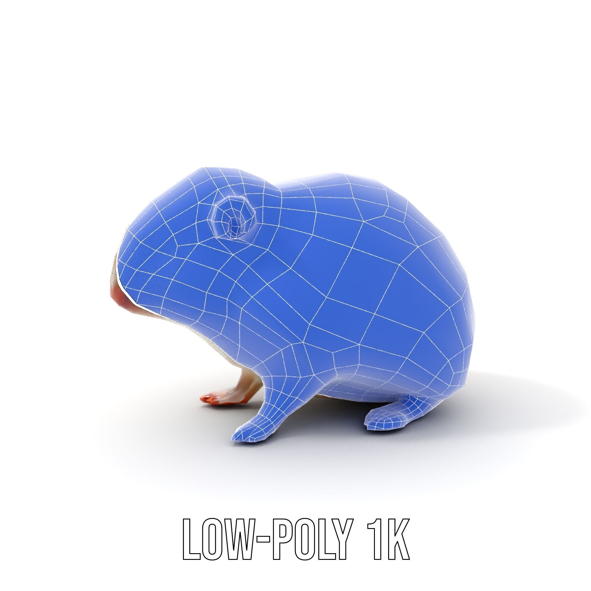 Cute Animal Model Pack for D Rendering and Game Development Low-poly 3D model_17