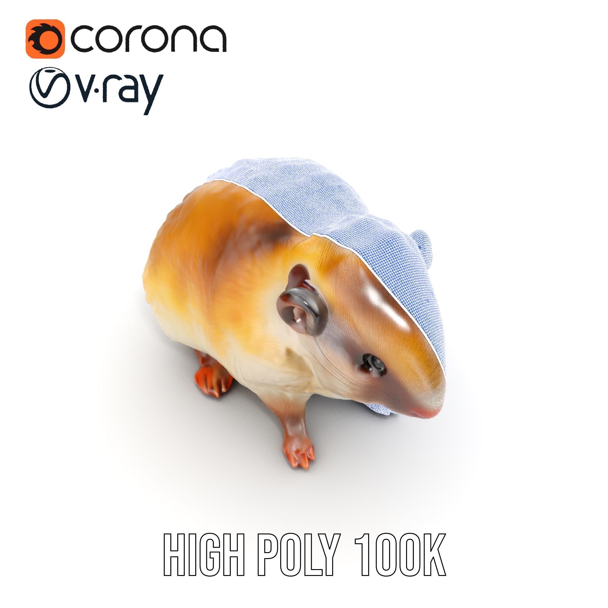 Cute Animal Model Pack for D Rendering and Game Development Low-poly 3D model_38