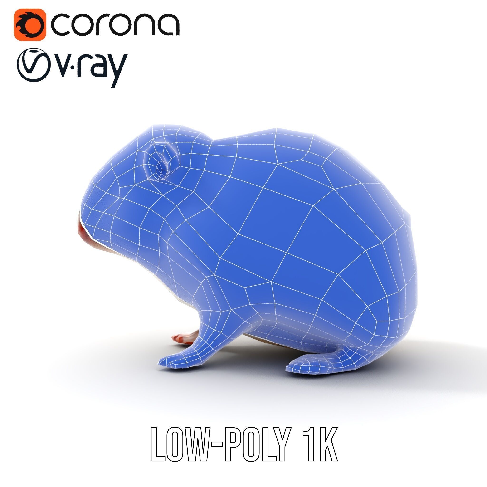 Cute Animal Model Pack for D Rendering and Game Development Low-poly 3D model_30