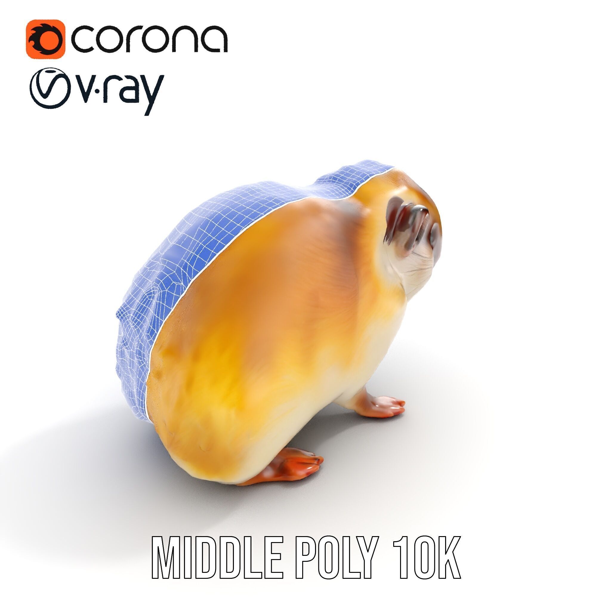 Cute Animal Model Pack for D Rendering and Game Development Low-poly 3D model_23