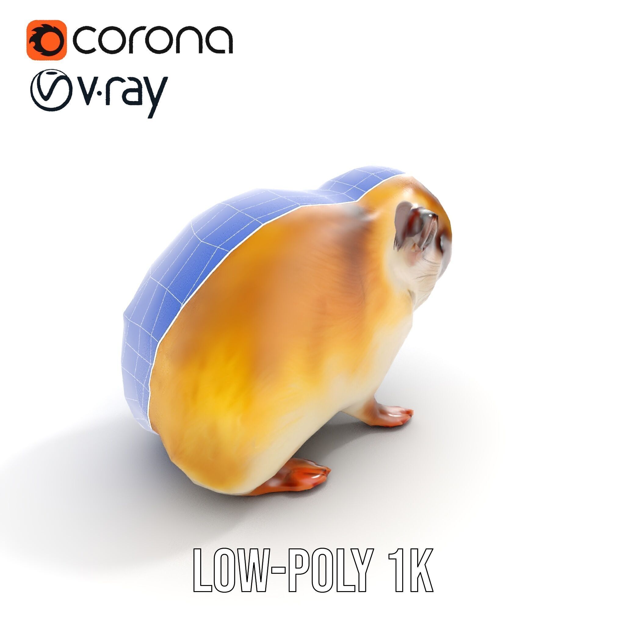 Cute Animal Model Pack for D Rendering and Game Development Low-poly 3D model_22