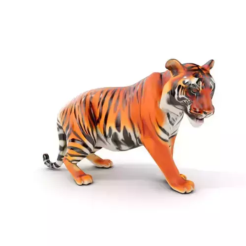 Realistic Tiger D Model Pack for Animation and Games Low-poly 3D model