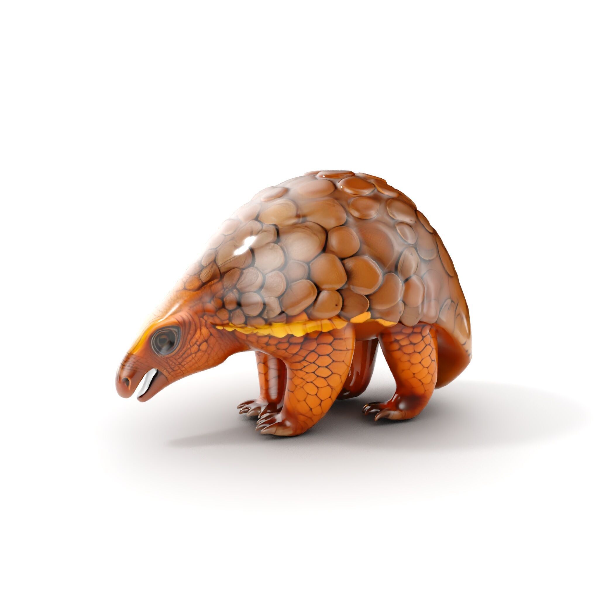 Realistic Pangolin D Model Pack for Animation and Rendering Low-poly 3D model_13