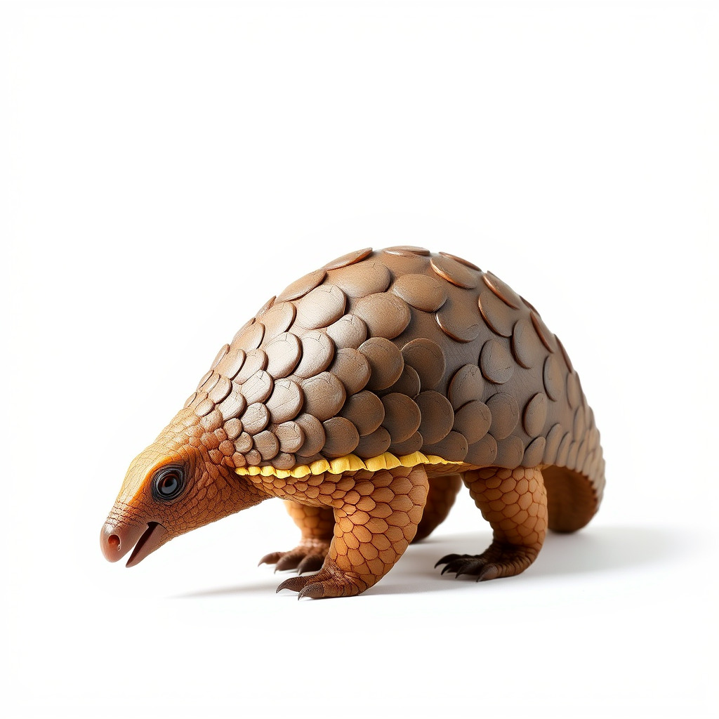 Realistic Pangolin D Model Pack for Animation and Rendering Low-poly 3D model_3
