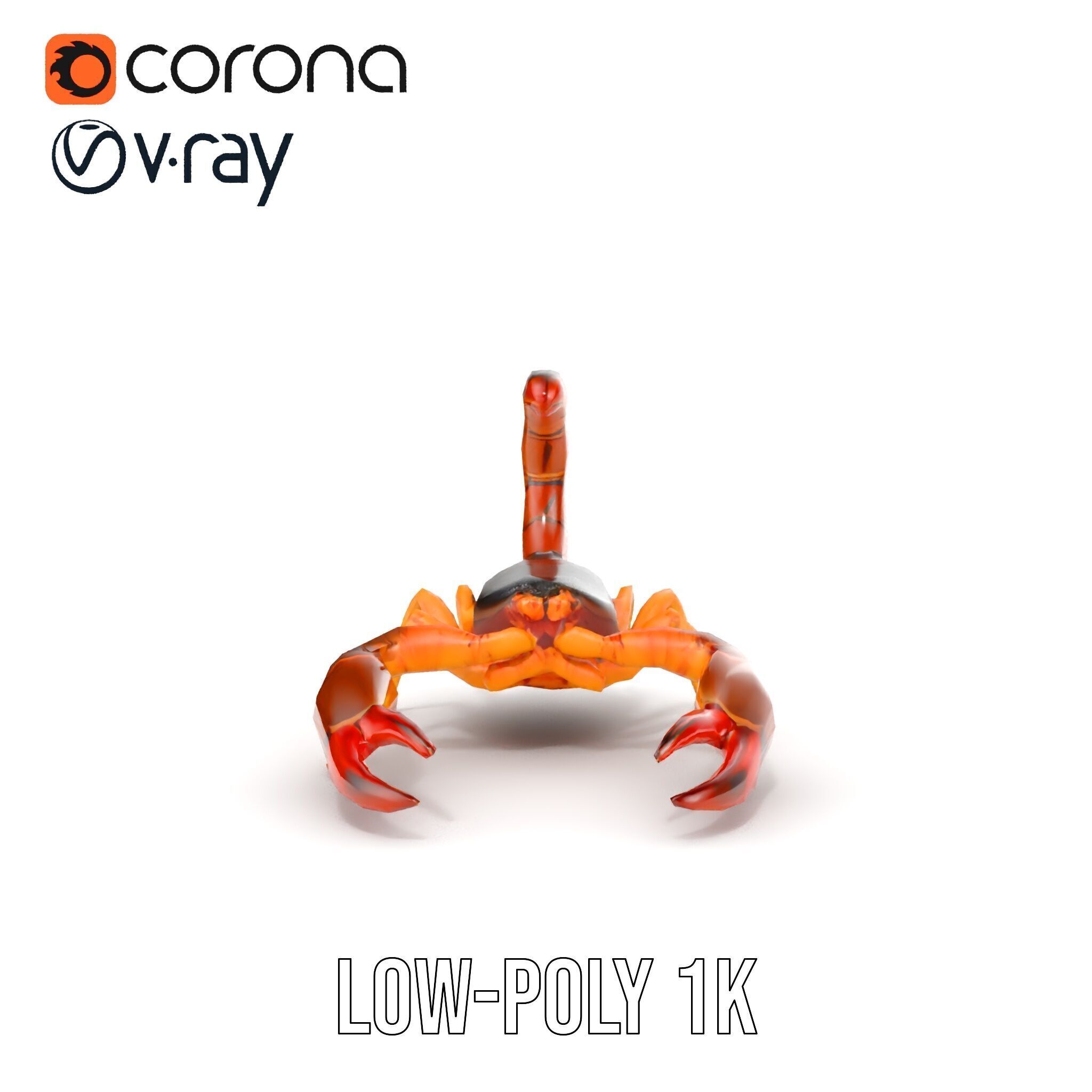 Scorpion Model Pack for Animation and Games Low-poly 3D model_26