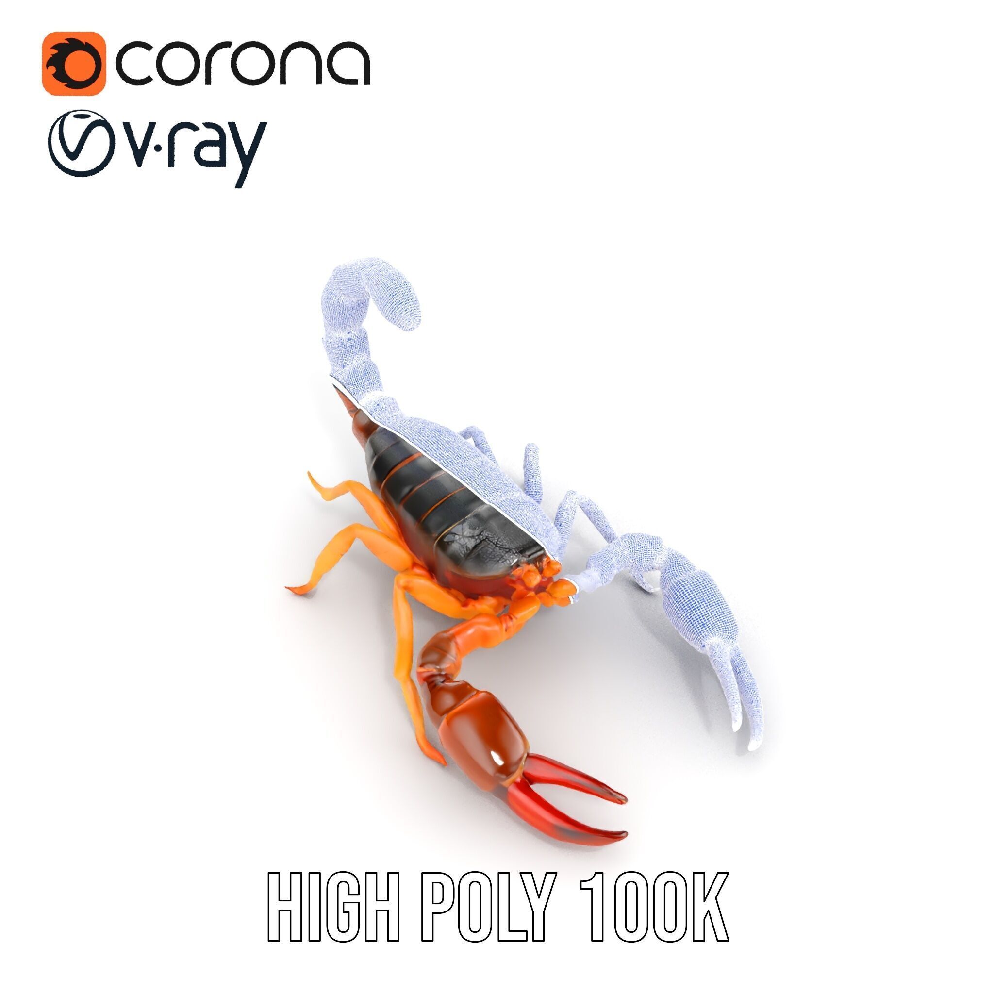 Scorpion Model Pack for Animation and Games Low-poly 3D model_35