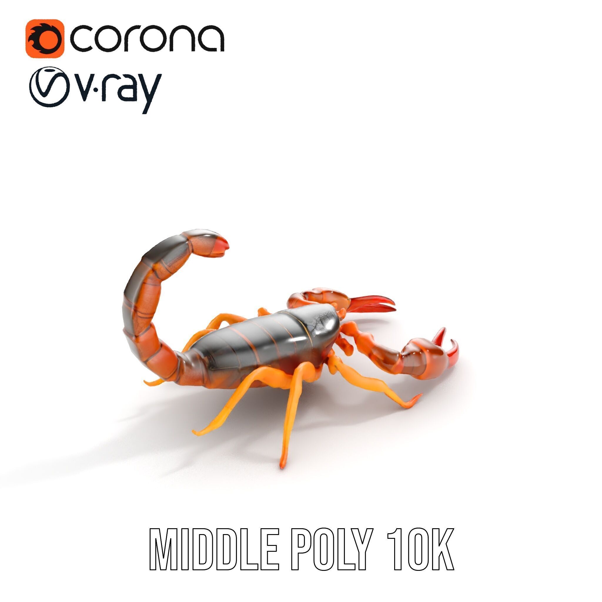 Scorpion Model Pack for Animation and Games Low-poly 3D model_9