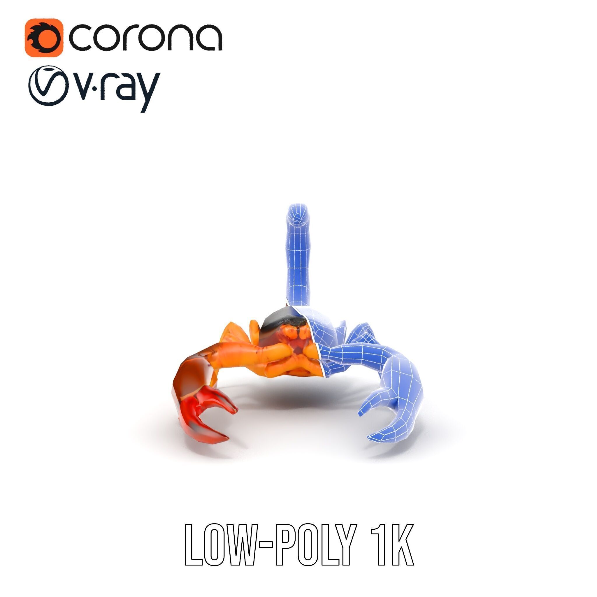 Scorpion Model Pack for Animation and Games Low-poly 3D model_29