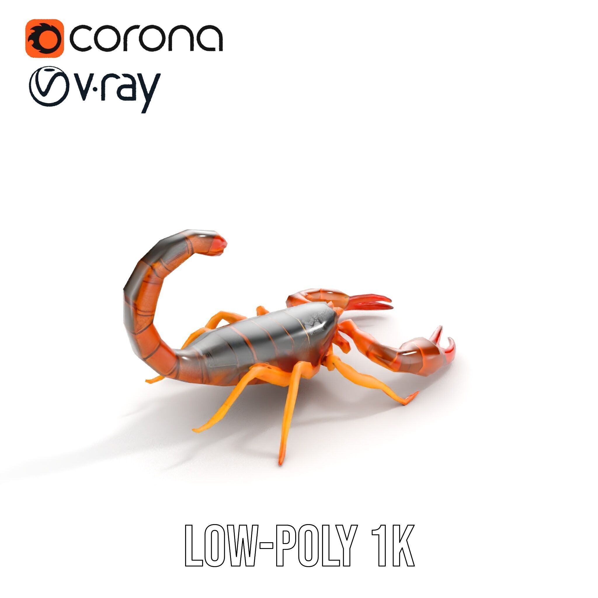 Scorpion Model Pack for Animation and Games Low-poly 3D model_10