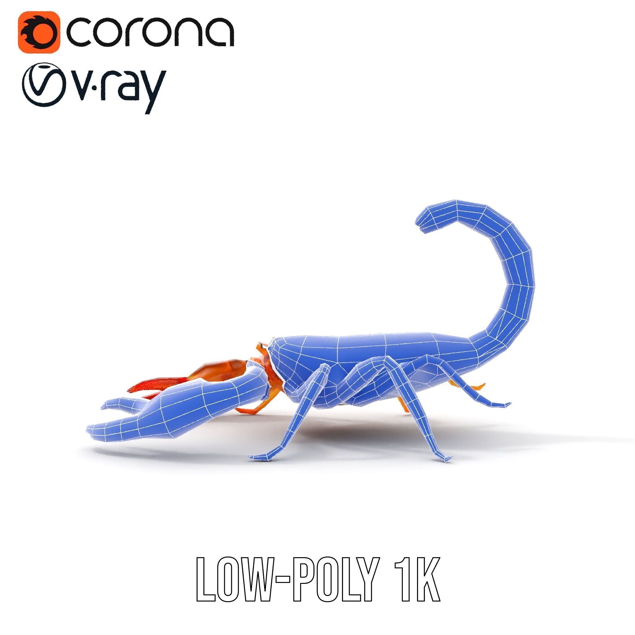 Scorpion Model Pack for Animation and Games Low-poly 3D model_16