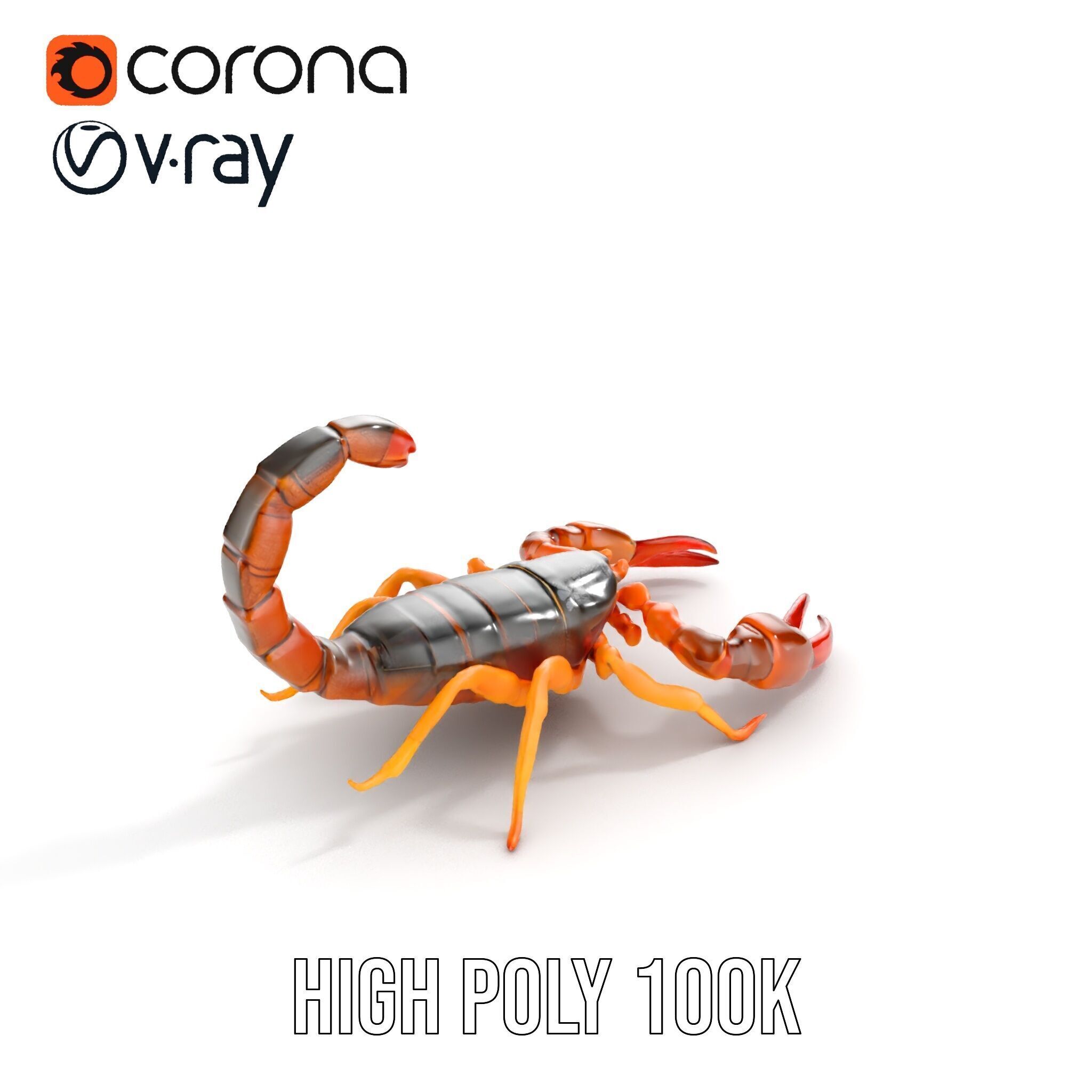 Scorpion Model Pack for Animation and Games Low-poly 3D model_22