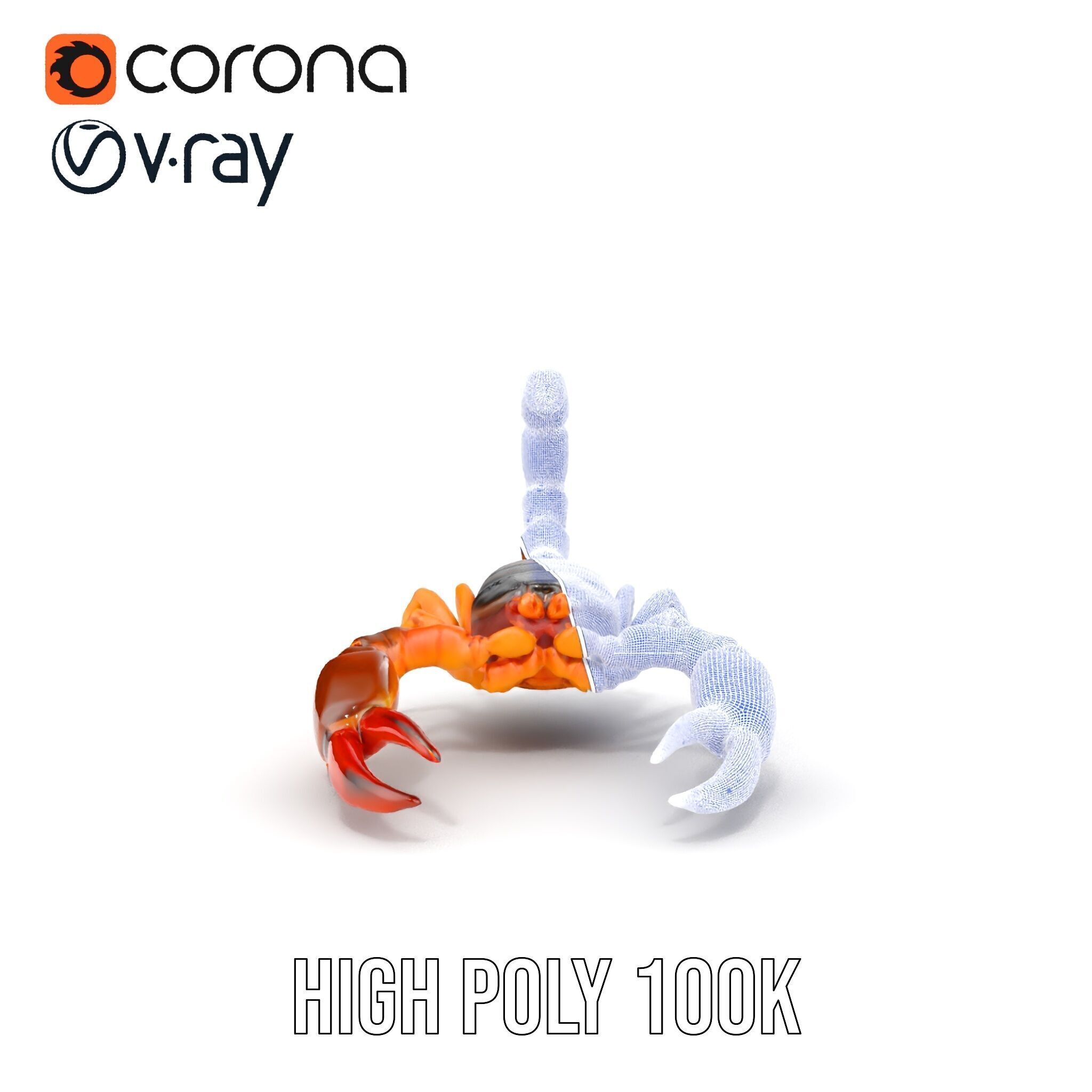 Scorpion Model Pack for Animation and Games Low-poly 3D model_38