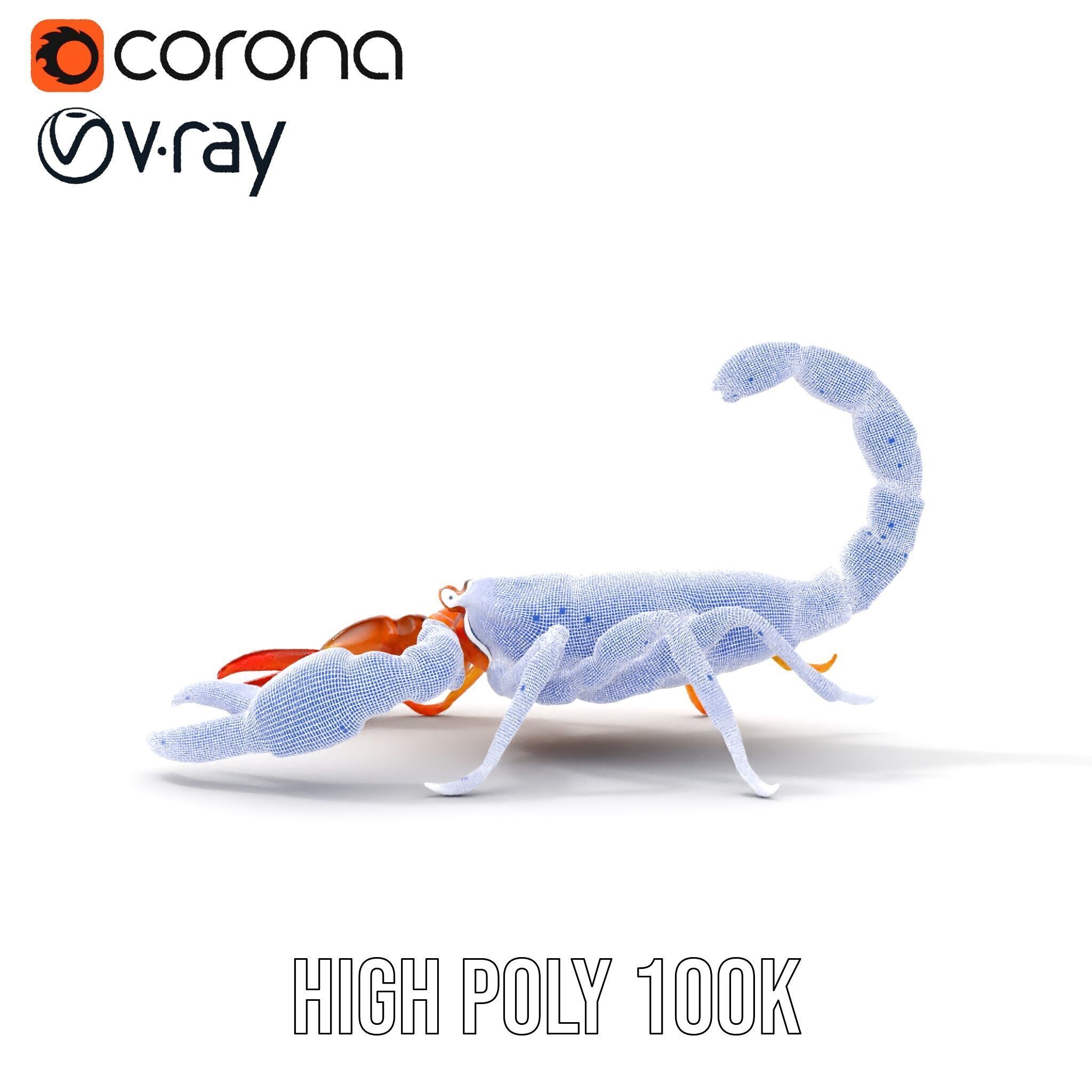 Scorpion Model Pack for Animation and Games Low-poly 3D model_36