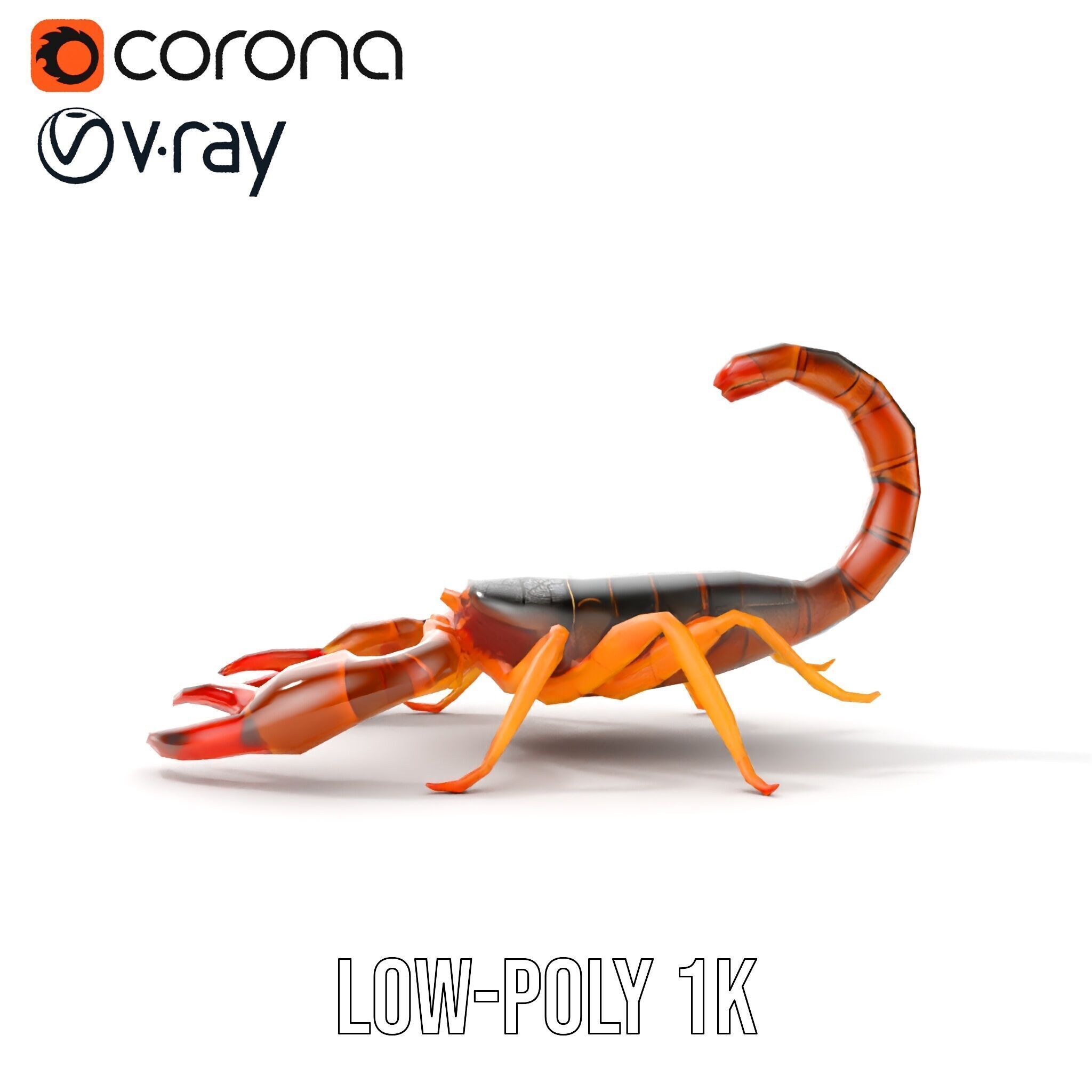 Scorpion Model Pack for Animation and Games Low-poly 3D model_13