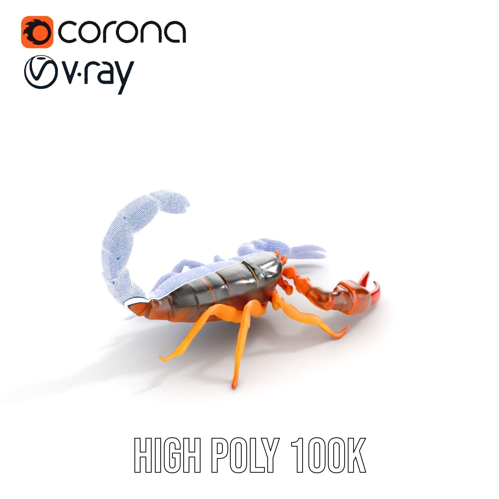 Scorpion Model Pack for Animation and Games Low-poly 3D model_37