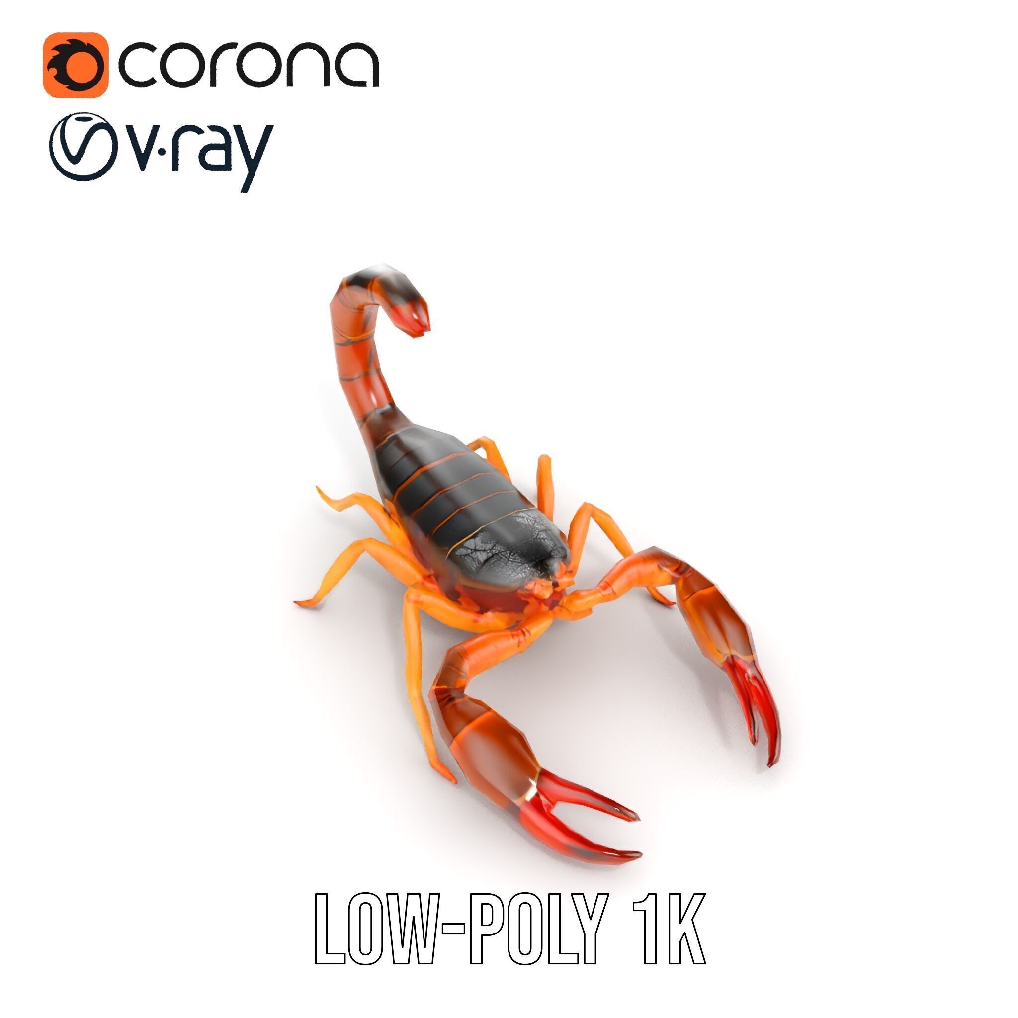 Scorpion Model Pack for Animation and Games Low-poly 3D model_18