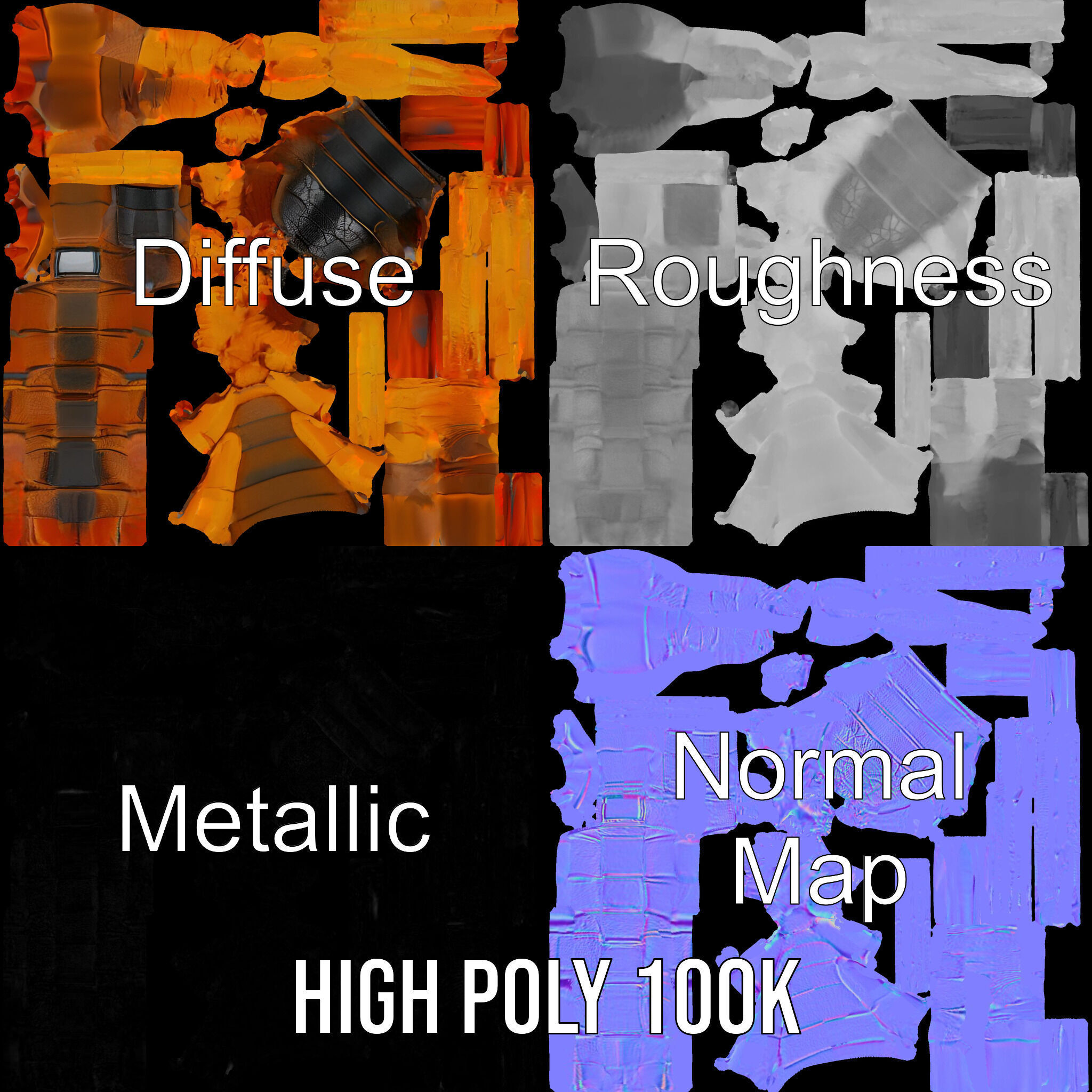 Scorpion Model Pack for Animation and Games Low-poly 3D model_3