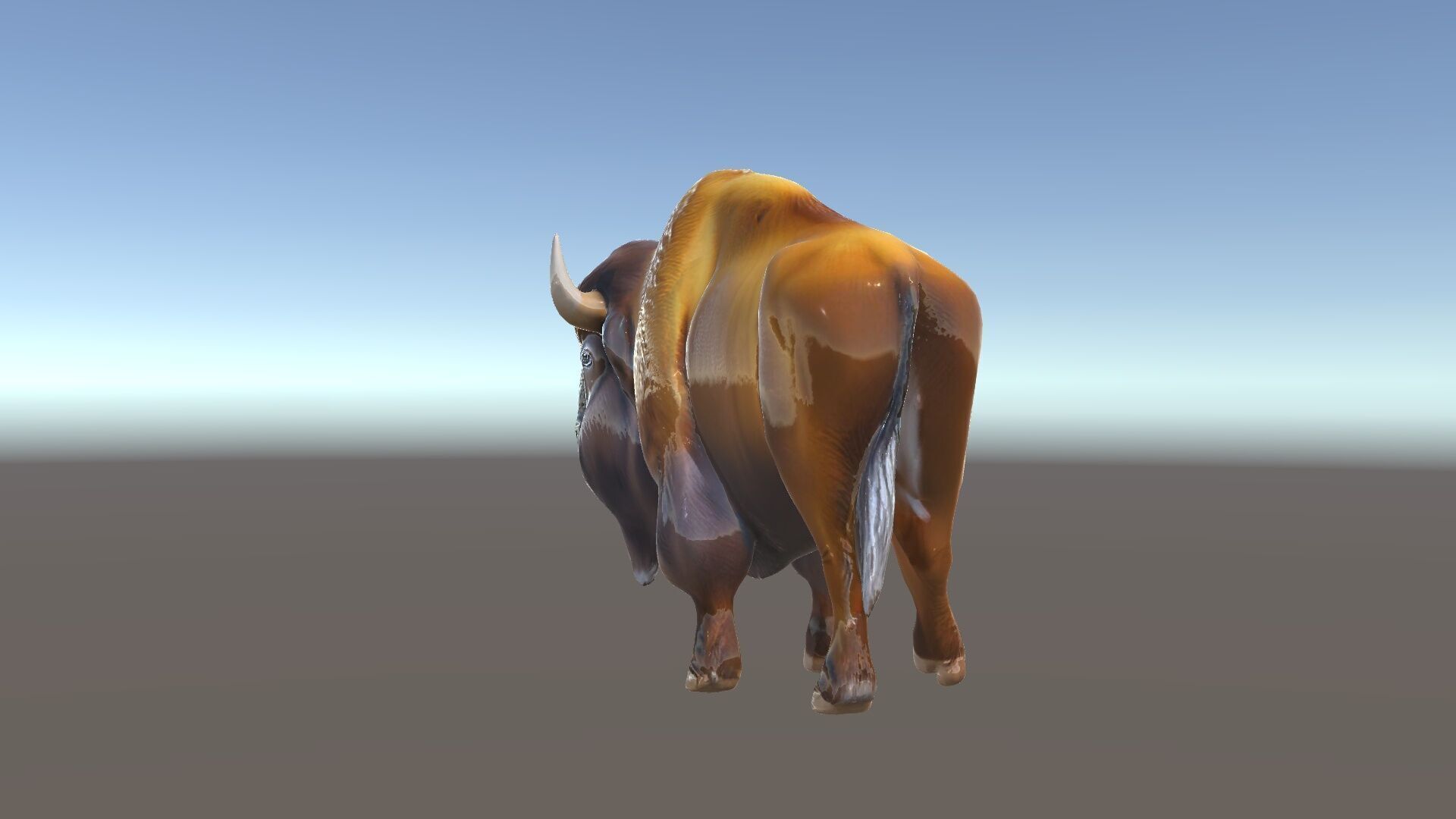 Majestic Bison D Model Pack for Wildlife Simulations Low-poly 3D model_34