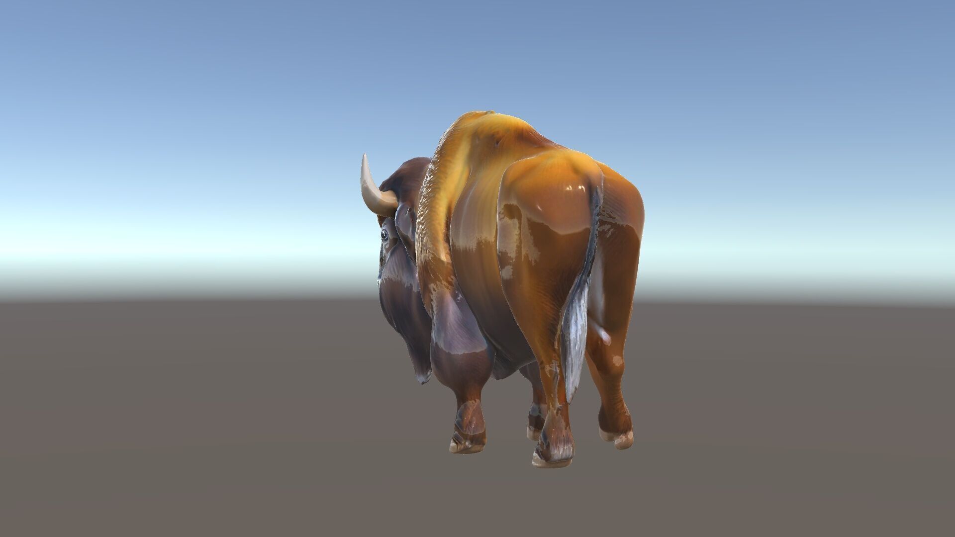 Majestic Bison D Model Pack for Wildlife Simulations Low-poly 3D model_6