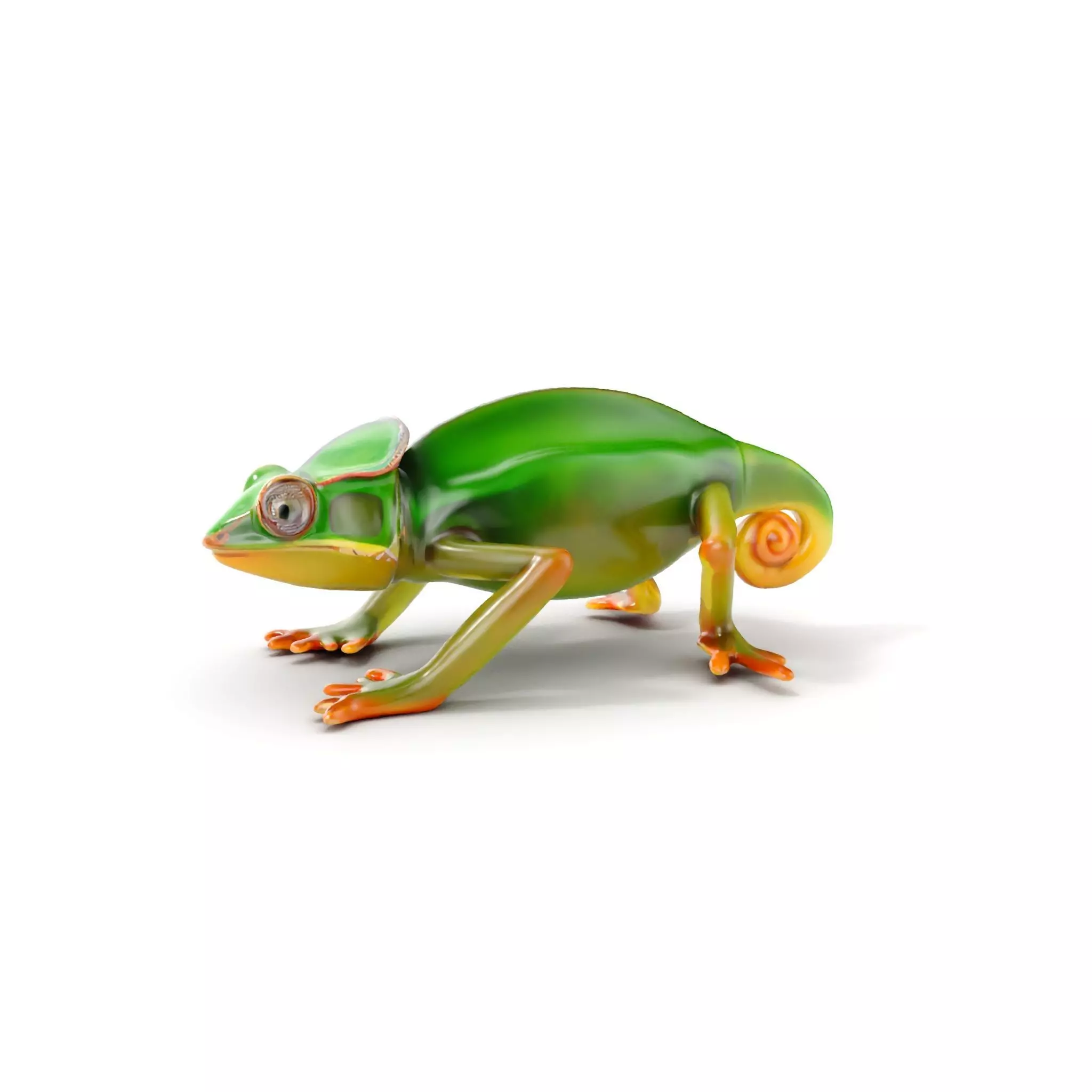 Chameleon Reptile Model Pack for Versatile D Use Low-poly 3D model_0