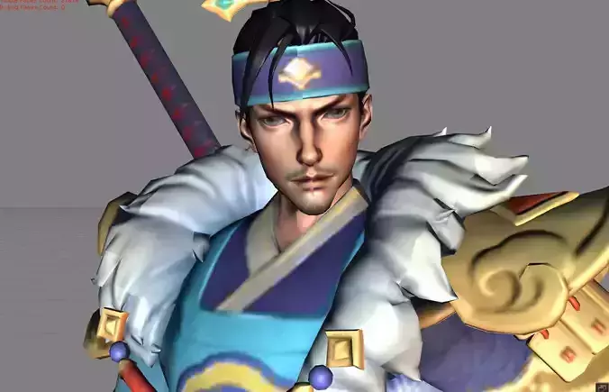 Yin Sun-Shin Surging Torrent Low-poly 3D model
