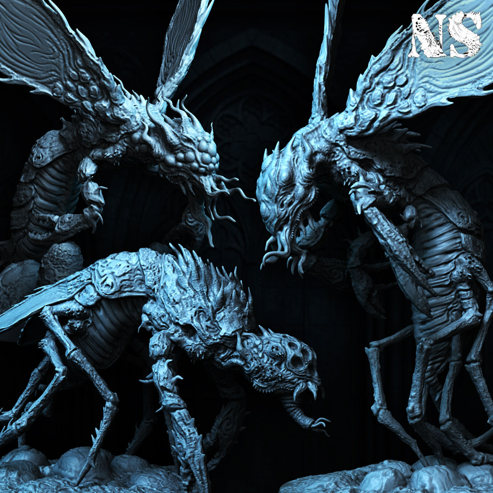 Mi-Go x3 3D print model_9