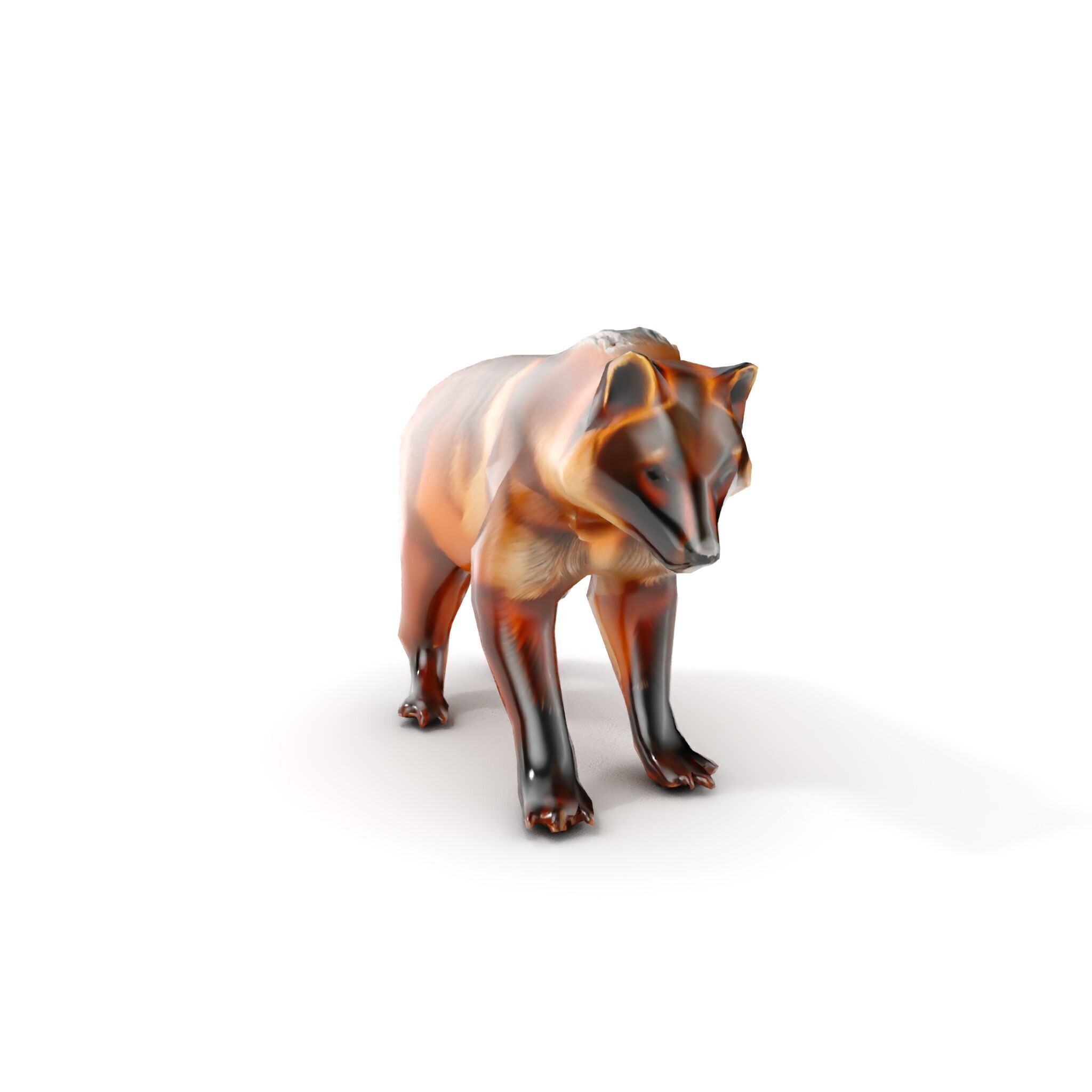 Realistic Canine Model Pack Low-poly 3D model_8