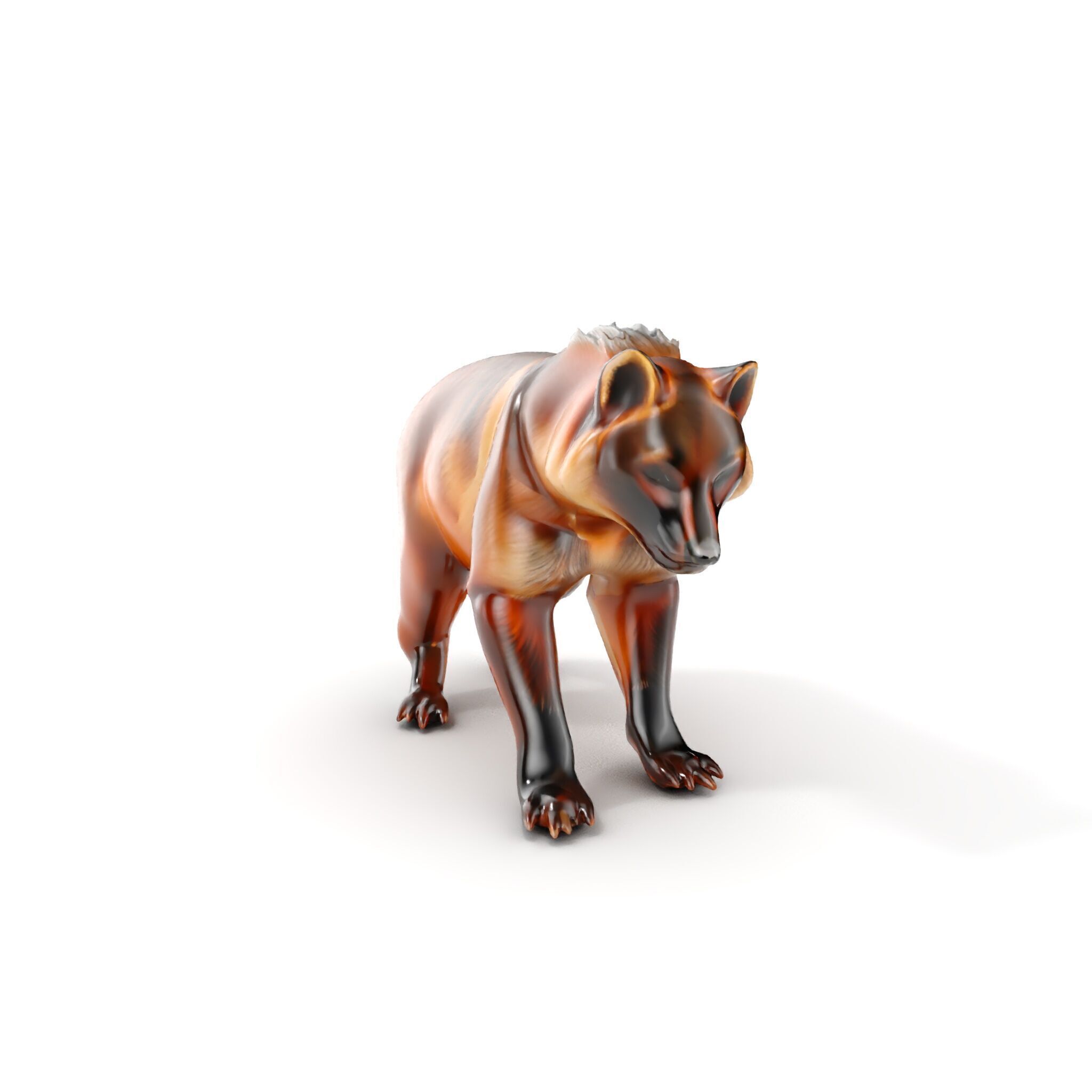 Realistic Canine Model Pack Low-poly 3D model_7
