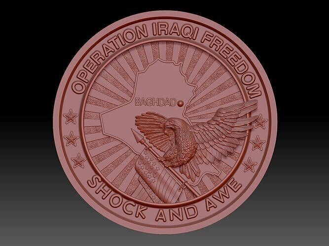 Iraq composition 3D print model