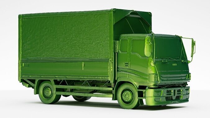 Cargo box truck 3d model 3D model