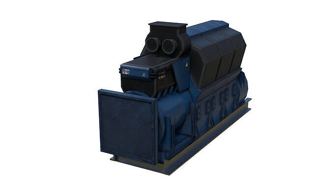 Big Generator Low-poly 3D model