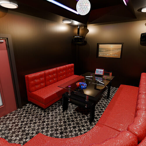Karaoke room 3D model