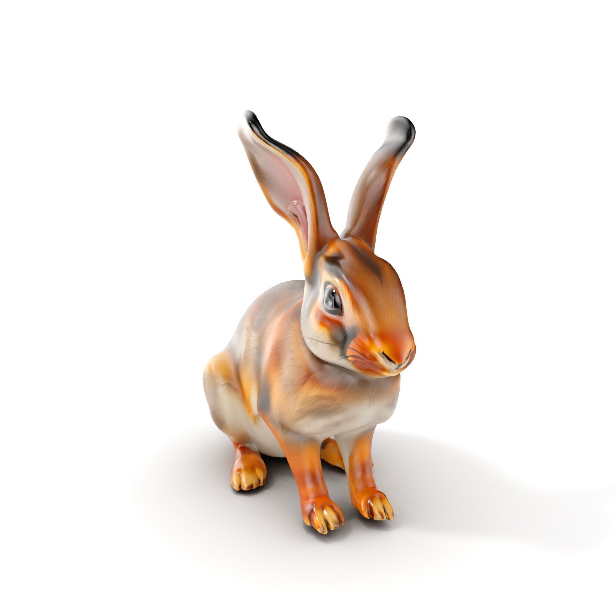 Realistic Rabbit Model Pack for D Rendering and Animation Low-poly 3D model_7