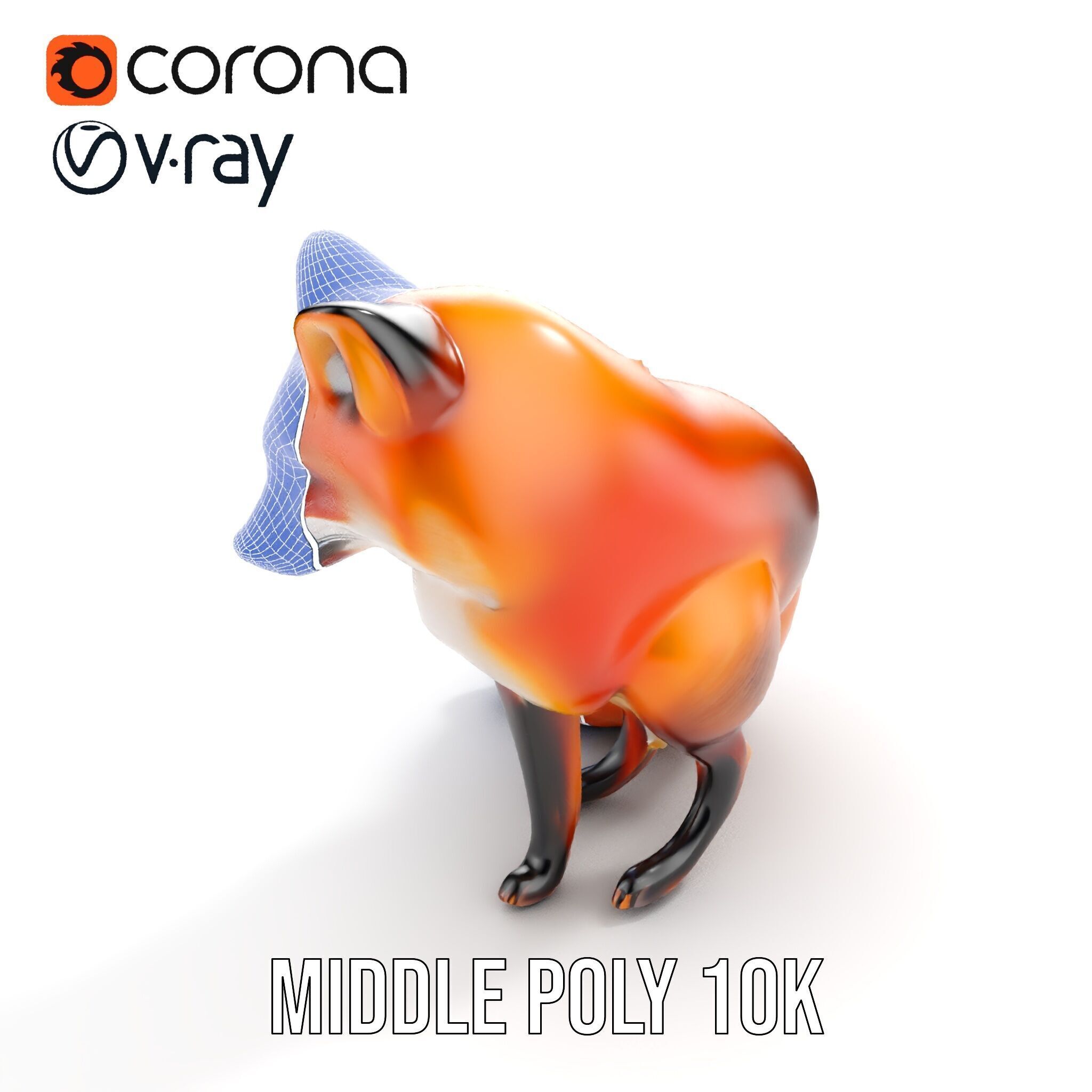 Fox Model Pack  High Detail D Animal Model Collection Low-poly 3D model_23