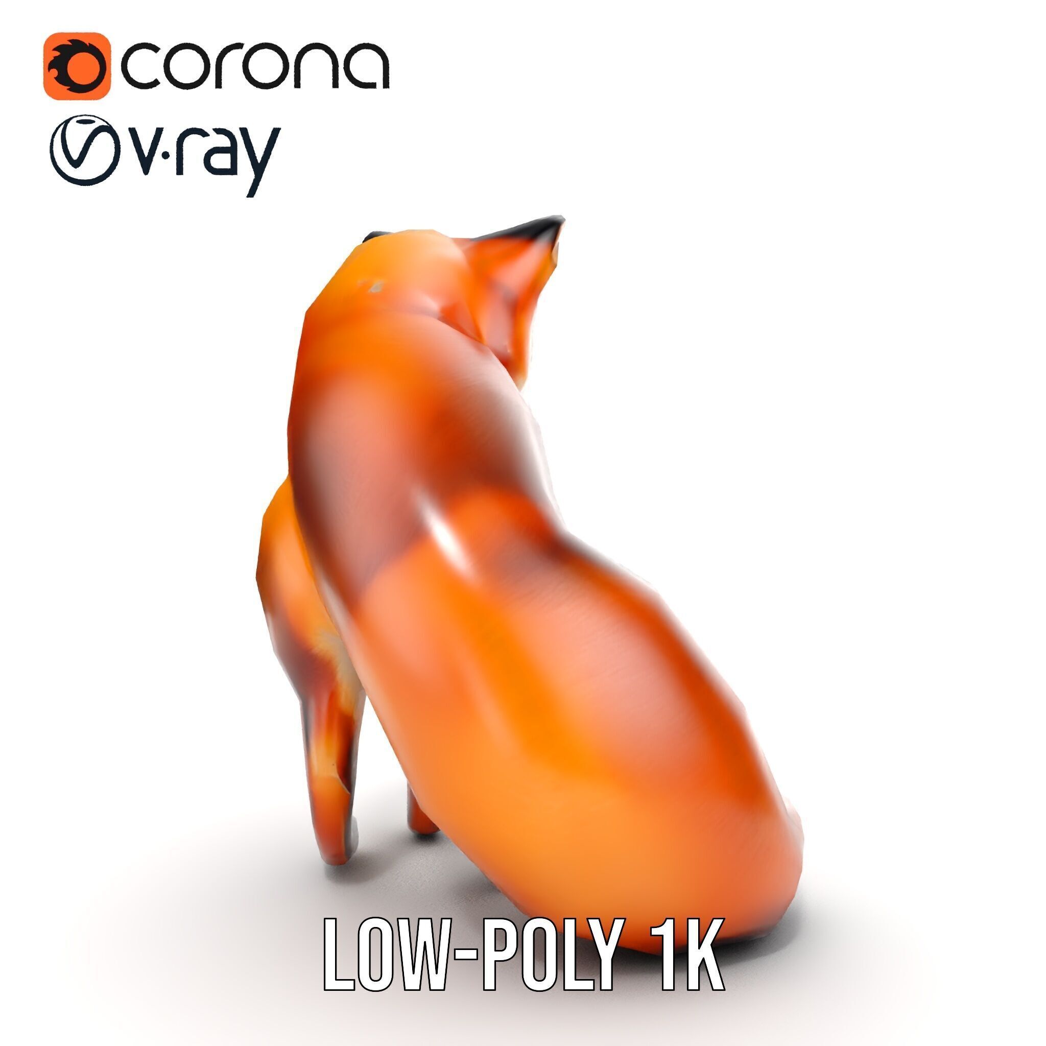 Fox Model Pack  High Detail D Animal Model Collection Low-poly 3D model_18