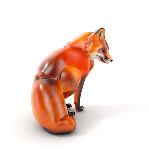 Fox Model Pack  High Detail D Animal Model Collection Low-poly 3D model