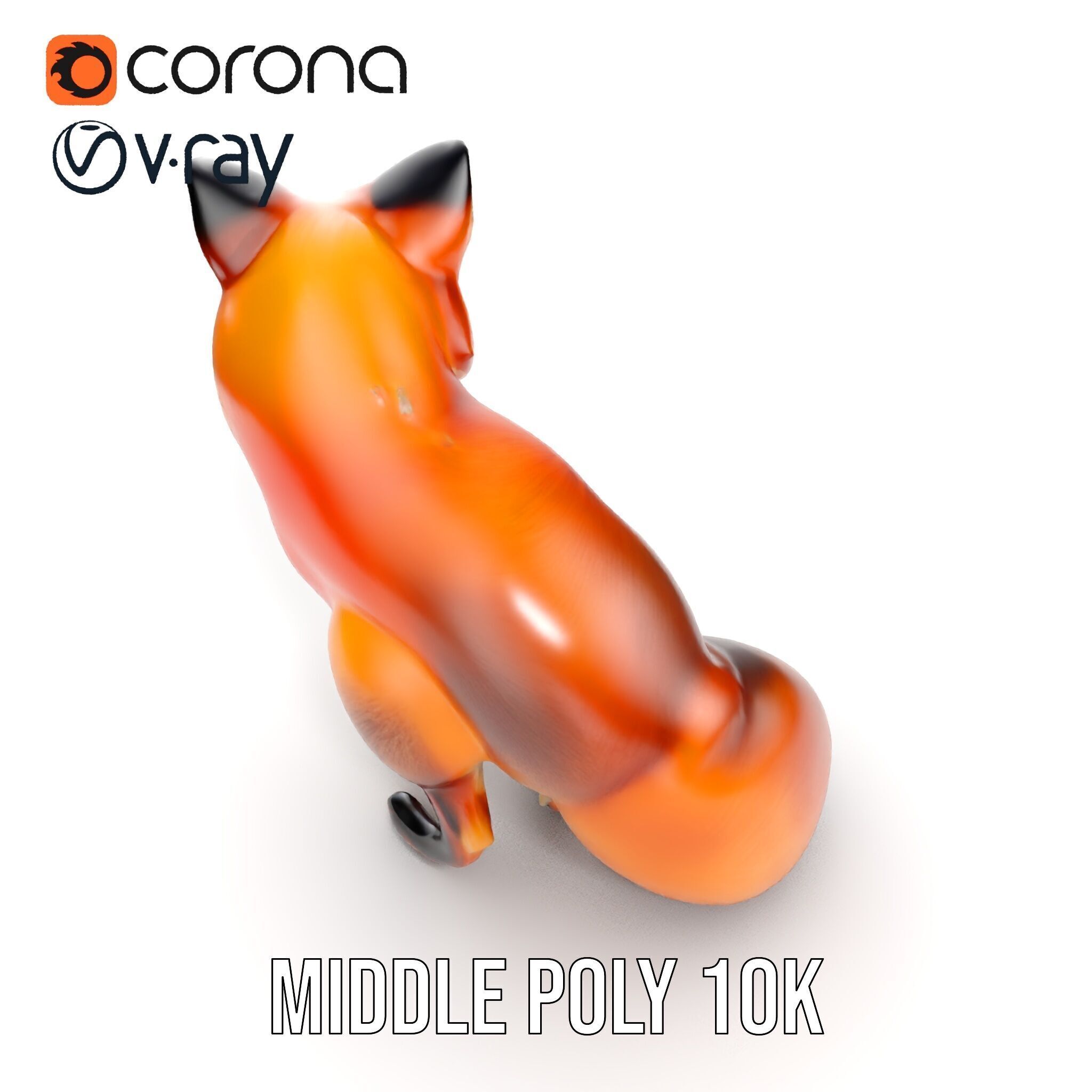 Fox Model Pack  High Detail D Animal Model Collection Low-poly 3D model_15