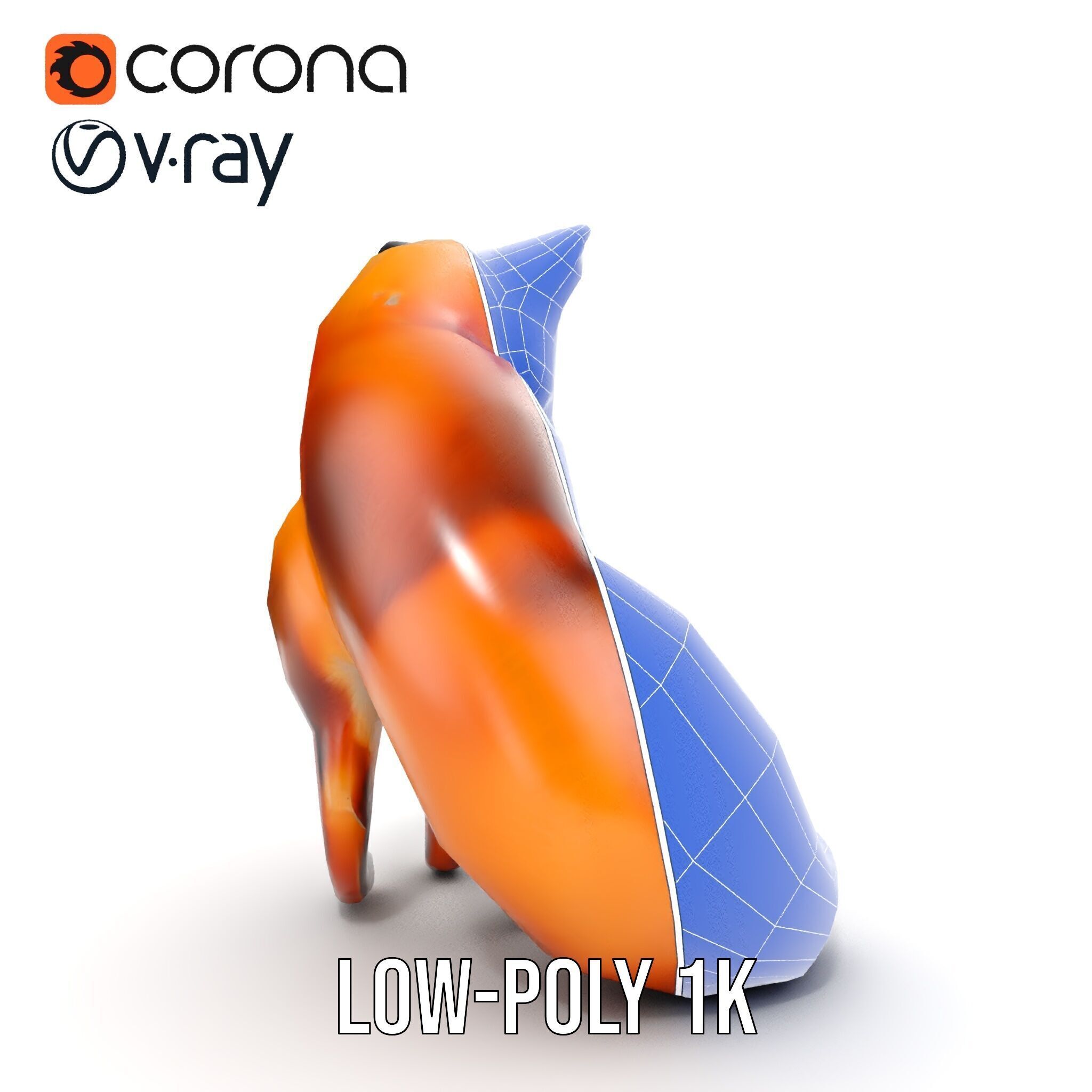 Fox Model Pack  High Detail D Animal Model Collection Low-poly 3D model_27