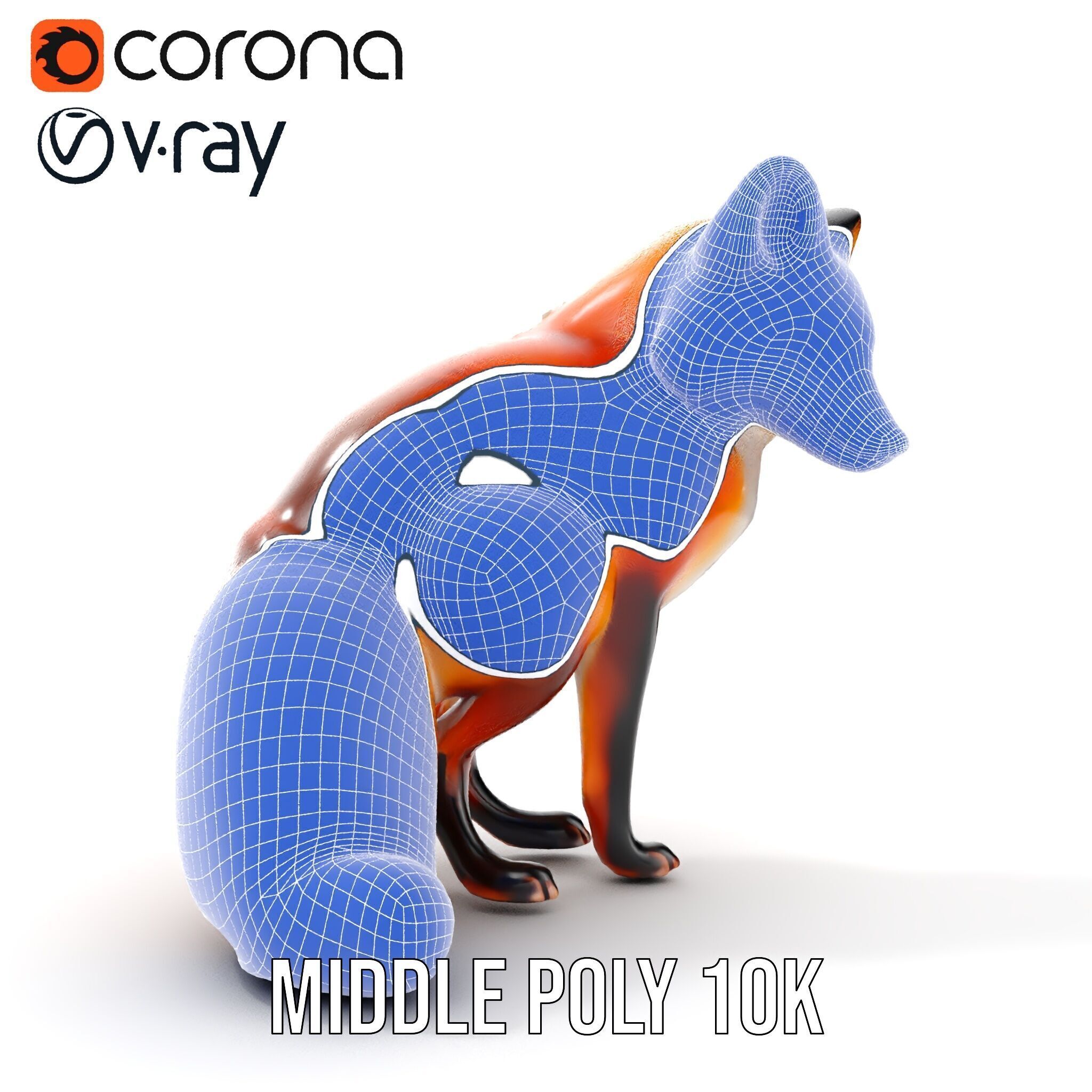 Fox Model Pack  High Detail D Animal Model Collection Low-poly 3D model_26