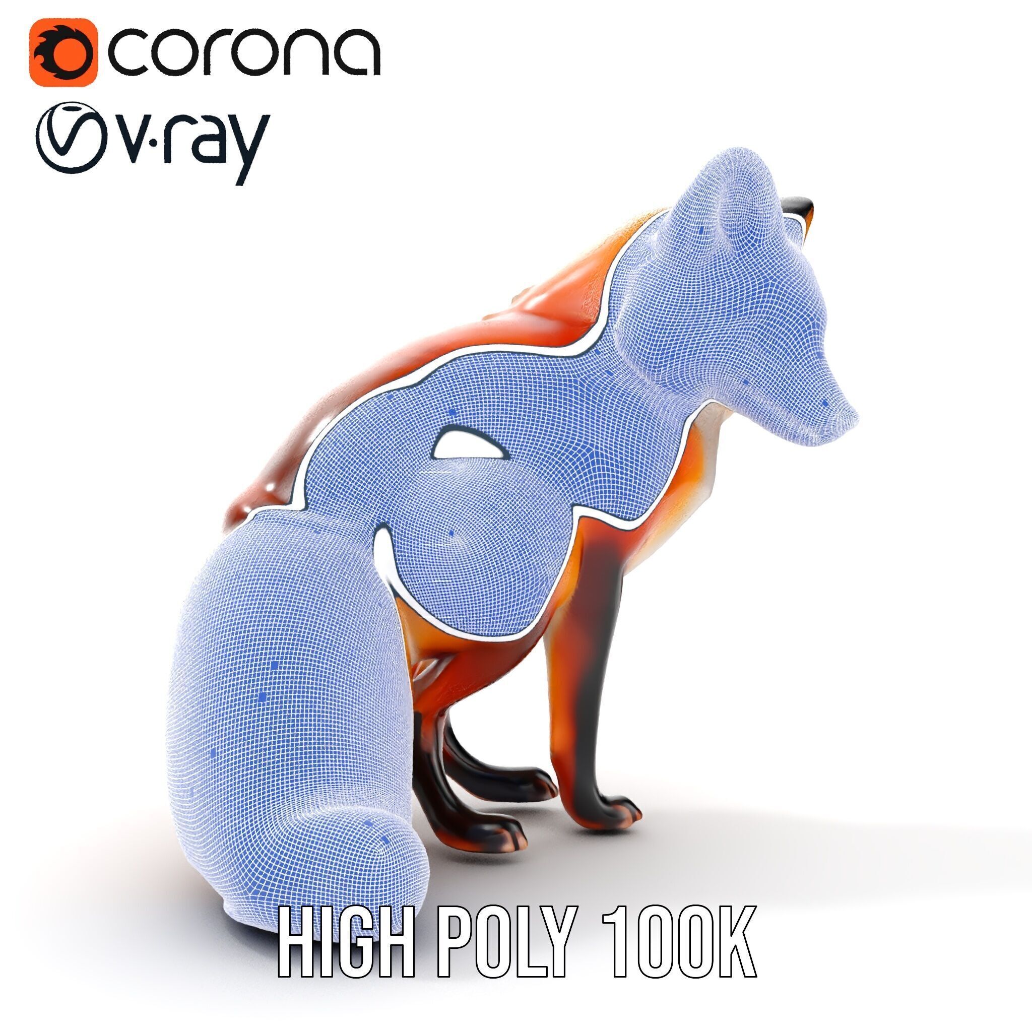 Fox Model Pack  High Detail D Animal Model Collection Low-poly 3D model_37