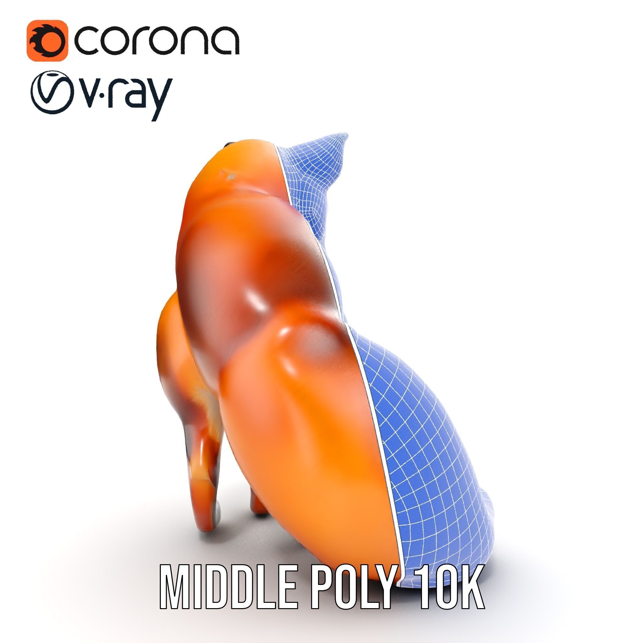 Fox Model Pack  High Detail D Animal Model Collection Low-poly 3D model_28
